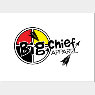 Big Chief Medicine Wheel Sacred Hoop Logo Tee Posters and Art